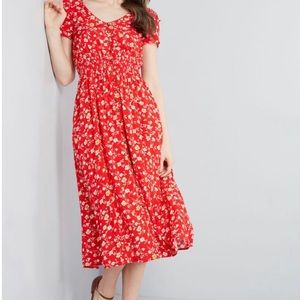ModCloth Inspired Anytime Floral Midi Dress
